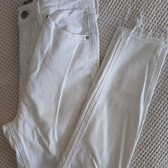 White jamie high waist ankle skinny jeans, size 26 - Picture 5 of 6